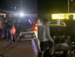 Viral! Wanita Seorang Diri Dikeroyok Puluhan Debt Collector di Depan Polsek Bukit Raya, Sejumlah Polisi Hanya Merekam