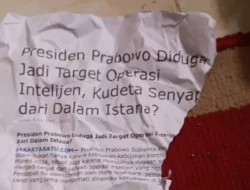 Penulis Esai ‘Operasi Intelijen Istana Kudeta Prabowo’ Diteror, Rumah Didatangi FKDM