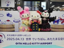 Bandara Oita Hello Kitty Resmi Dibuka di Kunisaki Jepang