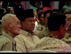 Duduk di Samping Try Sutrisno saat Halal Bihalal Purnawirawan TNI, Prabowo Beri Pesan Senyap untuk Jokowi dan Geng Solo