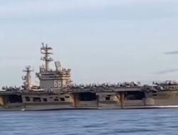 Kapal Induk AS USS Nimitz Melintasi Selat Malaka, TNI AL Pastikan Pemantauan Ketat