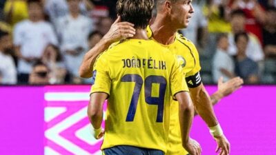 Hattrick Joao Felix dan Penalti Ronaldo Bikin Al Nassr Pesta Gol 5-0 Atas Al Tawooun