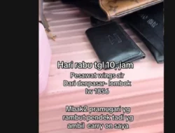 Emas dan Uang USD 4.000 Raib di Wings Air Denpasar-Lombok, Wanita Ini Tuding Pramugari Dalangnya