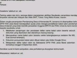 Heboh Surat Internal PAN Jabar: Penjaringan “Pendamping Desa” Diduga Jadi Jalur Titipan Parpol
