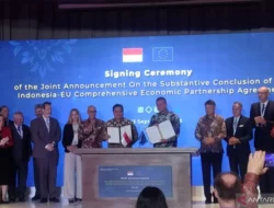 Airlangga Hartarto: RI-Uni Eropa Teken IEU-CEPA Genjot Tenaga Kerja dan UMKM
