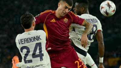Liga Europa: Calvin Verdonk Bawa LOSC Lille Taklukkan AS Roma 1-0 di Olimpico