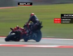 Marc Marquez Gagal Finish Lagi di MotoGP Mandalika Usai Ditabrak Marco Bezzecchi