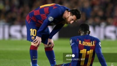 Lionel Messi Jadi Orang Pertama Ucapkan Selamat ke Ousmane Dembele Usai Raih Ballon d’Or 2025