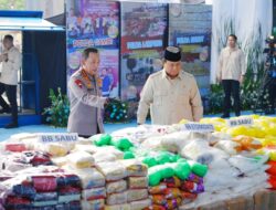 Presiden Prabowo Apresiasi Polri Sita 214,8 Ton Narkoba Senilai Rp. 29,37 Triliun