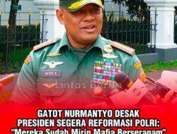 Gatot Nurmantyo Desak Prabowo Bongkar Mafia di Tubuh Polri: Mereka Sudah Mirip Preman Berseragam!