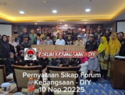 Forum Kebangsaan Yogyakarta Desak Reformasi Total Polri dan Penghentian Kriminalisasi Terhadap Roy Suryo Cs
