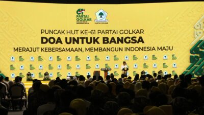 Puncak Acara HUT Ke-61 Partai Golkar Digelar Sederhana Dengan Doa Bersama