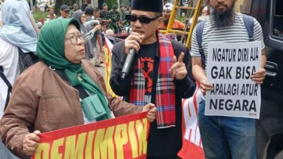 Pastikan Berada di Garis Perjuangan Rakyat, Jalih Pitoeng Hadiri Aksi di Istana Wapres