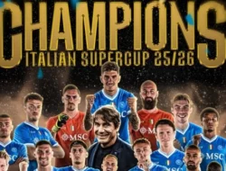 2 Gol David Neres ke Gawang Bologna Bawa Napoli Juara Piala Super Italia di Riyadh, Arab Saudi