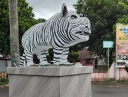 Viral di Medsos Patung Macan Putih Mirip Kapibara di Kediri, Ternyata Ini Sejarahnya