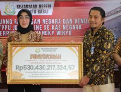 Kejari Jakbar Setor Rp. 530 Miliar Uang Rampasan Judol ke Negara