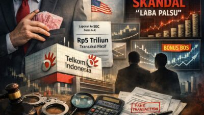Skandal “Laba Palsu” PT Telkom Indonesia Tbk, Rp. 5 Triliun Transaksi Fiktif