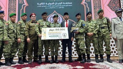 Prajurit TNI Juara Pertama Hafalan Alquran 30 Juz di Ajang MHQ Internasional di Libya
