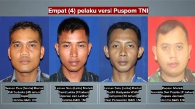 Terungkap! Ini Wajah 4 Anggota BAIS Pelaku Teror Air Keras ke Andrie Yunus, 3 Perwira dan 1 Bintara