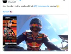 Pembalap Red Bull KTM, Pedro Acosta Tercepat di Latihan Bebas 1 MotoGP AS 2026, Marc Marquez Kecelakaan