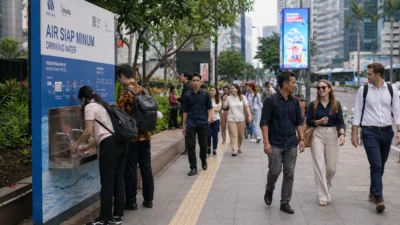 PAM Jaya Bakal Sediakan Air Minum Sepanjang Sudirman-Thamrin, Tinggal Bawa Botol Atau Tumbler