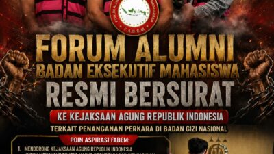 Tuntut Pengusutan Tuntas, FABEM Minta Kejagung Periksa Perusahaan Pemenang Tender BGN
