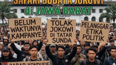 Tolak Safari Politik Jokowi Berkedok Budaya! GAUM-K dan GMKR Jabar Aksi di DPRD Jabar 