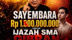 Denny Indrayana Buka Sayembara Rp. 100 Juta untuk Ijazah SMA Gibran